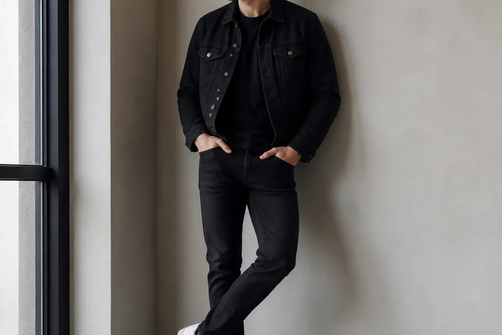 For renters black jeans outfit mens with sneakers